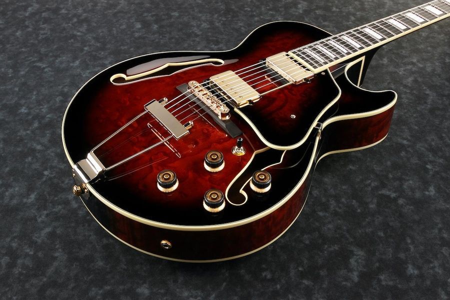 IBANEZ AG95QA-DBS Гітара напівакустична IB-0054 фото