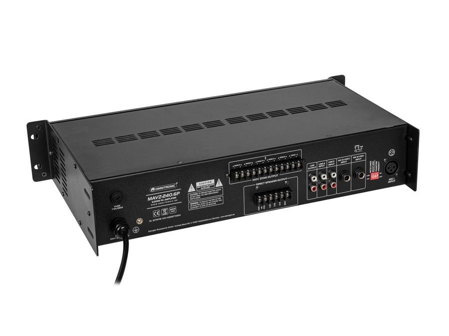 Трансляционный усилитель Omnitronic MAVZ2406P OM-1147 фото