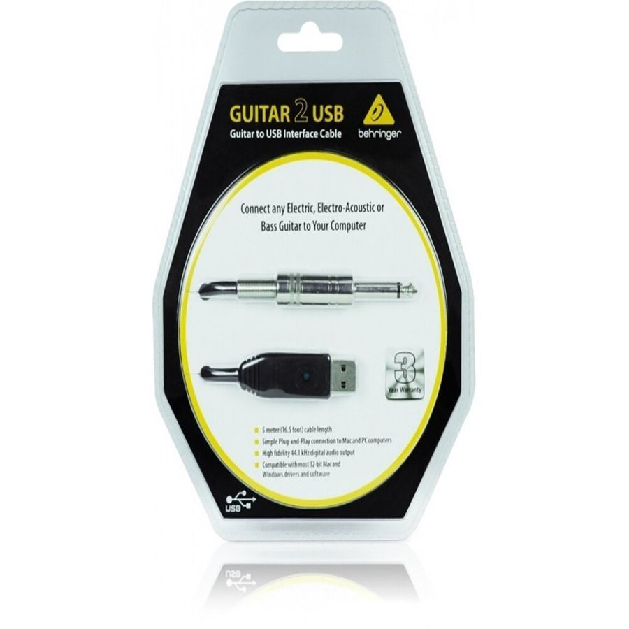 Кабель USB-інтерфейс Behringer Guitar 2 USB BE-0822 фото