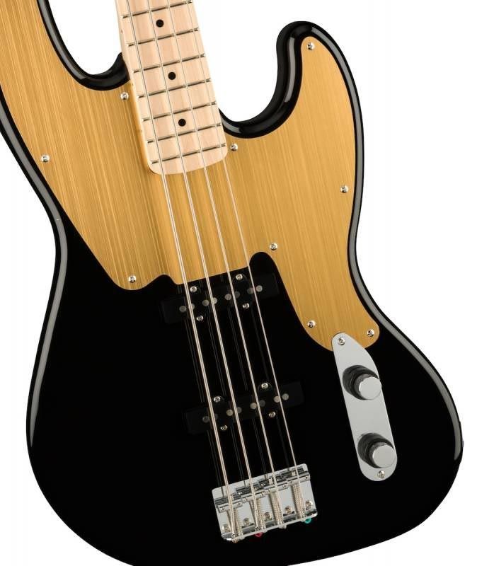 SQUIER by FENDER PARANORMAL JAZZ BASS '54 MN BLACK Бас-гітара SQ-0184 фото