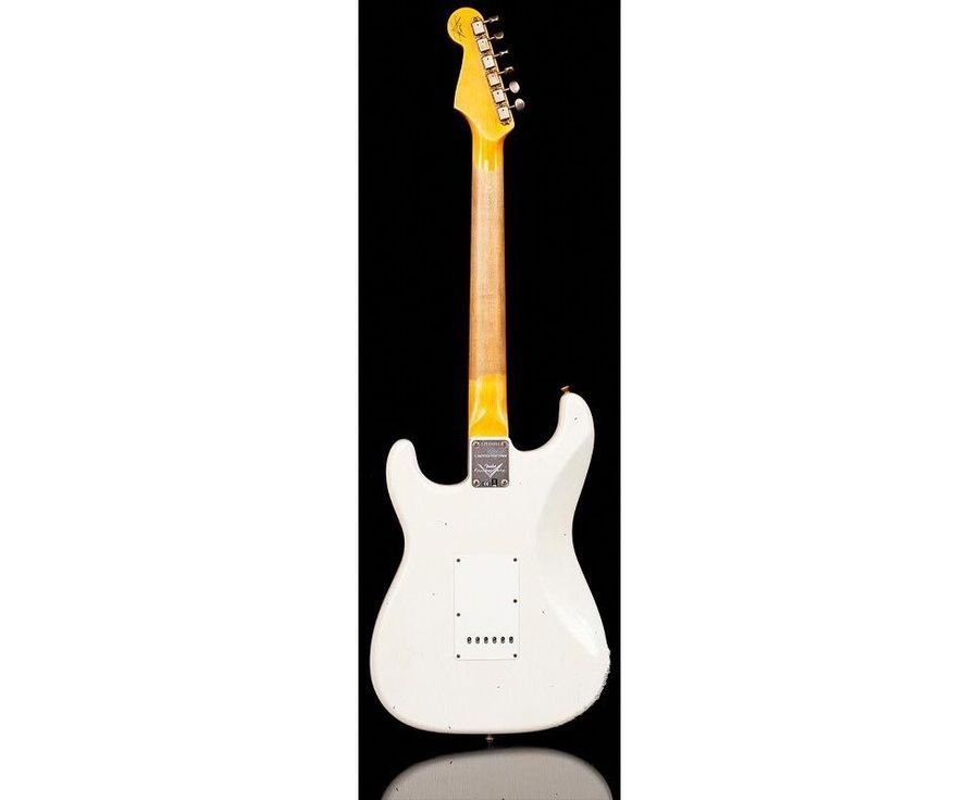 FENDER CUSTOM SHOP 1960 STRATOCASTER JOURNEYMAN RELIC AGED OLYMPIC WHITE Електрогітара FE-0292 фото
