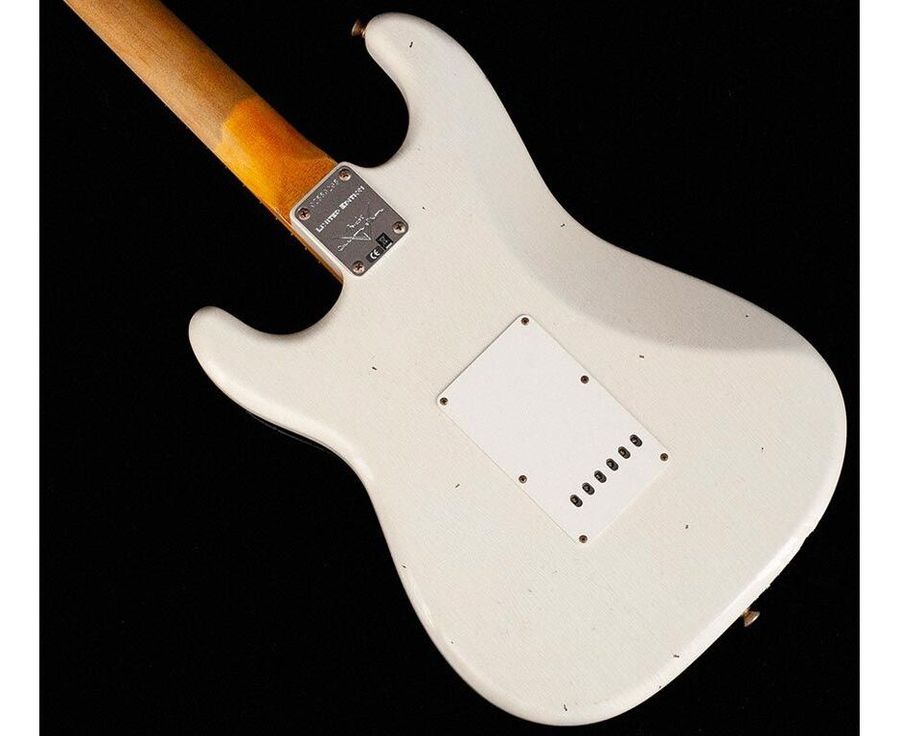 FENDER CUSTOM SHOP 1960 STRATOCASTER JOURNEYMAN RELIC AGED OLYMPIC WHITE Електрогітара FE-0292 фото