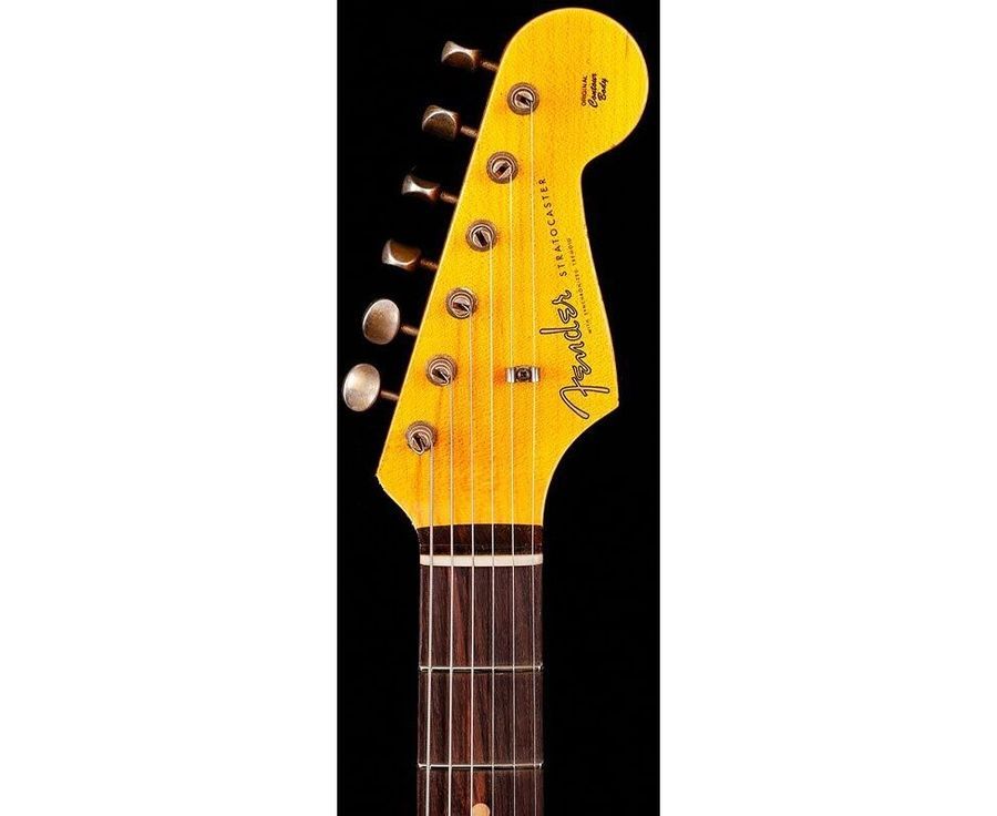 FENDER CUSTOM SHOP 1960 STRATOCASTER JOURNEYMAN RELIC AGED OLYMPIC WHITE Електрогітара FE-0292 фото