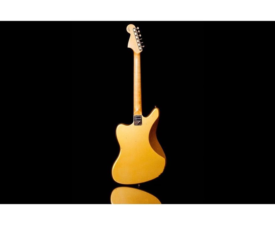 FENDER CUSTOM SHOP LIMITED EDITION 1963 JAGUAR JOURNEYMAN RELIC AGED AZTEC GOLD Електрогітара FE-0311 фото