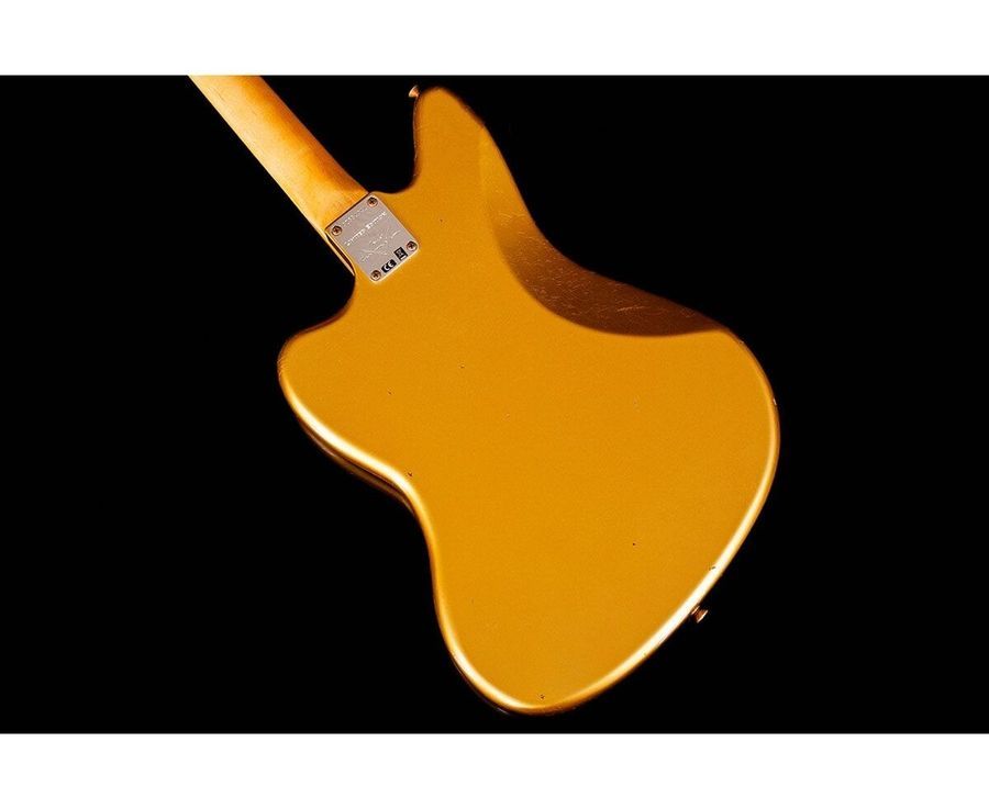 FENDER CUSTOM SHOP LIMITED EDITION 1963 JAGUAR JOURNEYMAN RELIC AGED AZTEC GOLD Електрогітара FE-0311 фото