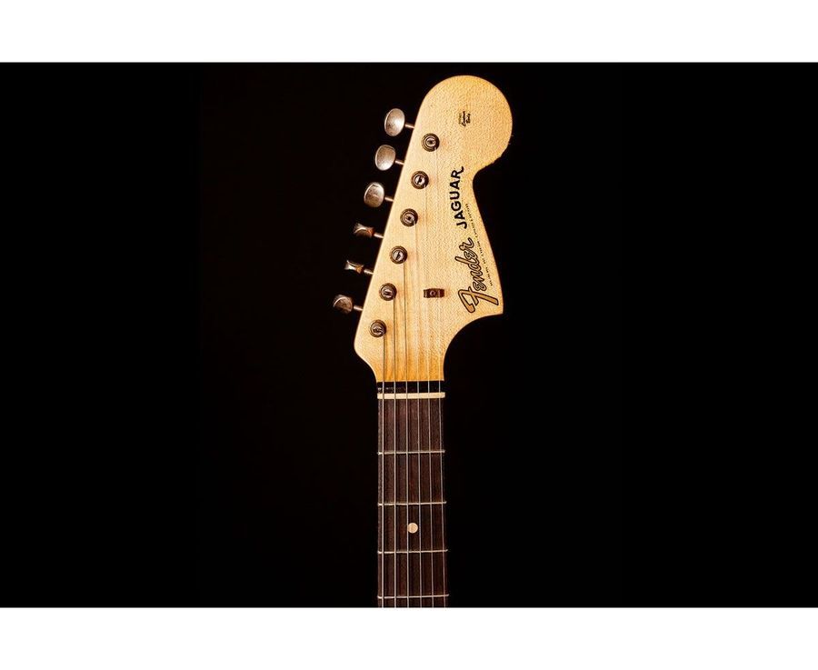 FENDER CUSTOM SHOP LIMITED EDITION 1963 JAGUAR JOURNEYMAN RELIC AGED AZTEC GOLD Електрогітара FE-0311 фото