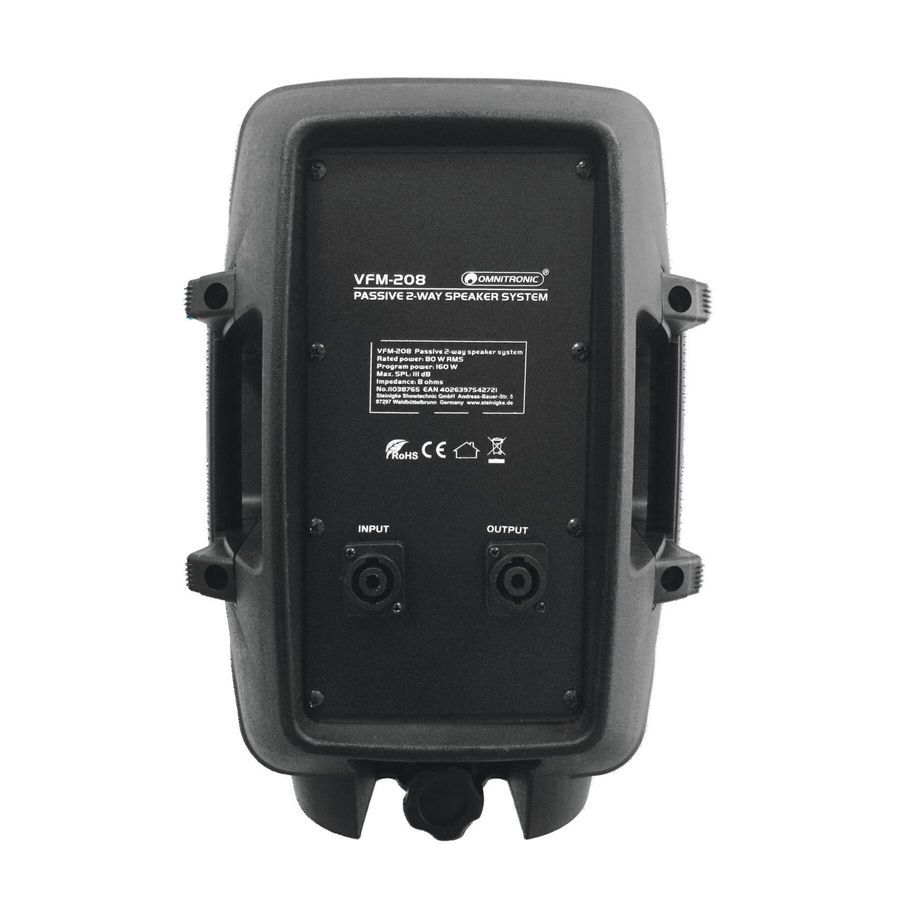 Пассивная акустическая система Omnitronic VFM-208 OM-0023 фото