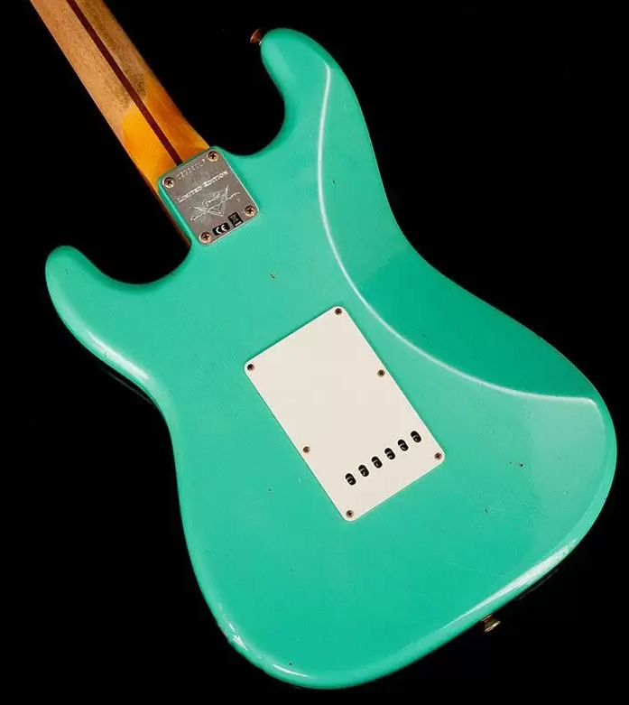 FENDER CUSTOM SHOP LIMITED EDITION 1957 STRATOCASTER JOURNEYMAN RELIC AGED SEA FOAM GREEN Електрогітара FE-0308 фото