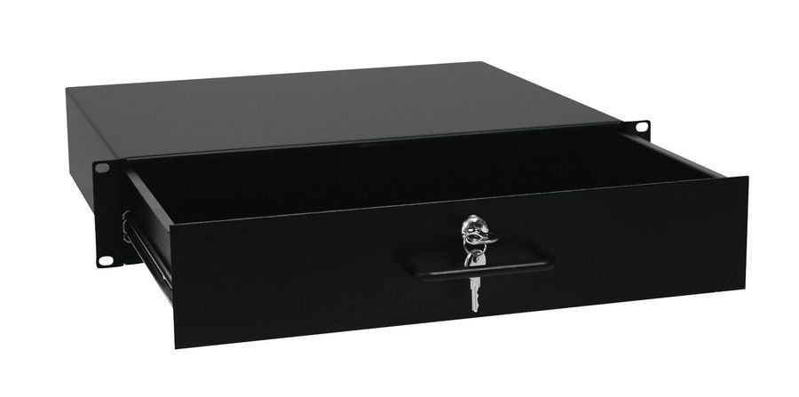 Рековий ящик-шухляда з замком OMNITRONIC Rack Drawer with Lock 2U OM-0484 фото