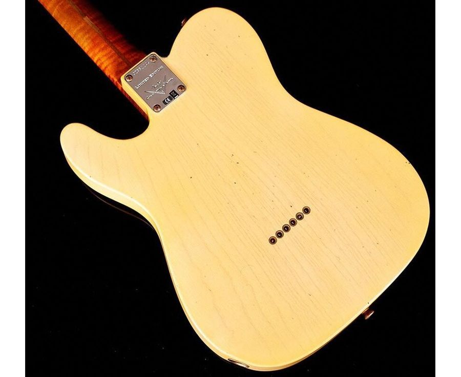 FENDER CUSTOM SHOP 1955 TELECASTER JOURNEYMAN RELIC SUPER FADED NOCASTER BLONDE Электрогитара FE-0288 фото