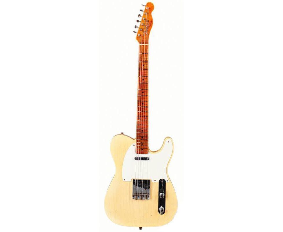 FENDER CUSTOM SHOP 1955 TELECASTER JOURNEYMAN RELIC SUPER FADED NOCASTER BLONDE Электрогитара FE-0288 фото