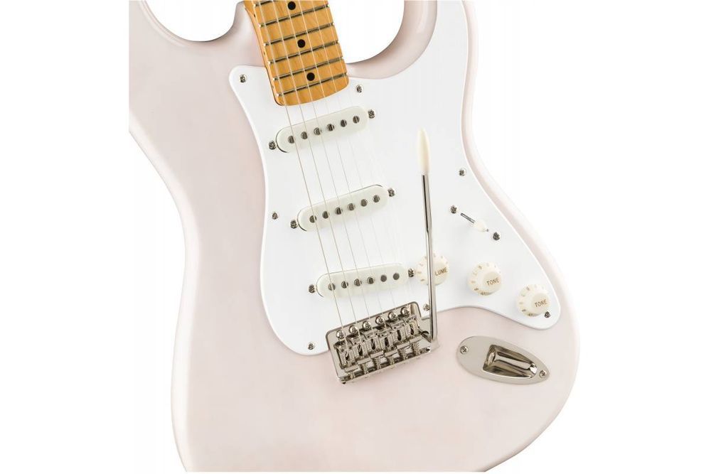 SQUIER by FENDER CLASSIC VIBE '50S STRATOCASTER MAPLE FINGERBOARD, WHITE BLONDE Электрогитара SQ-0116 фото