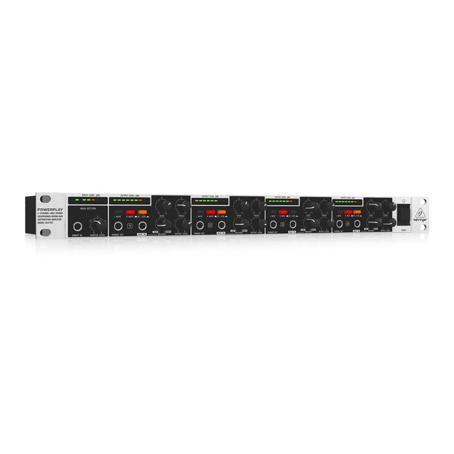 Cтерео підсилювач Behringer HA4700 BE-0338 фото