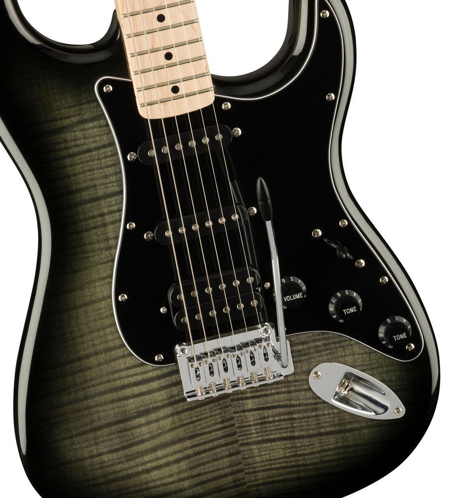 SQUIER by FENDER AFFINITY SERIES STRATOCASTER HSS MN BLACK BURST Электрогитара SQ-0077 фото