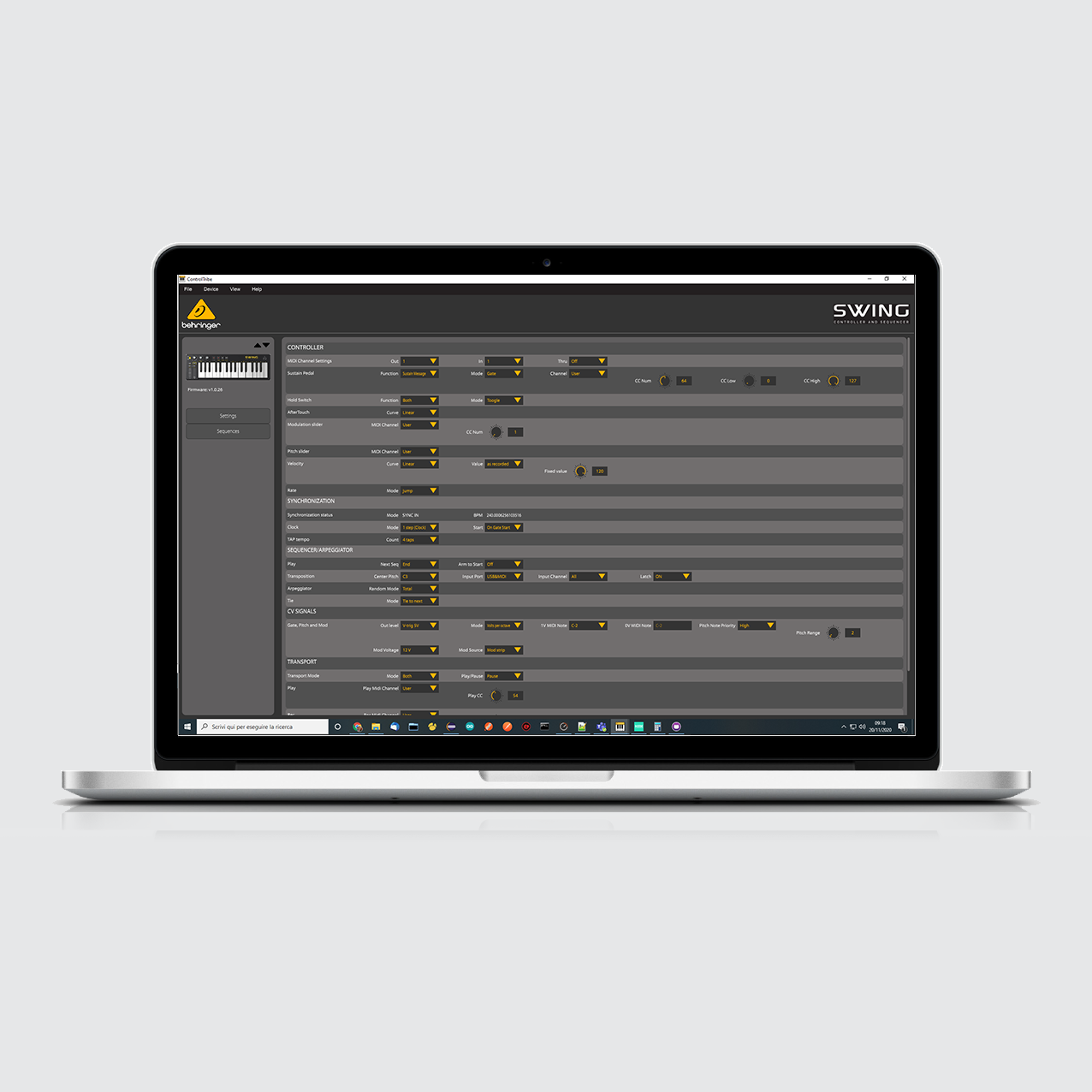 Midi клавіатура Behringer SWING